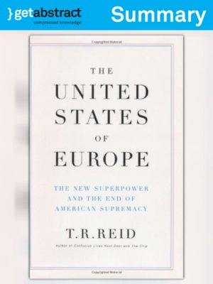 cover image of The United States of Europe (Summary)